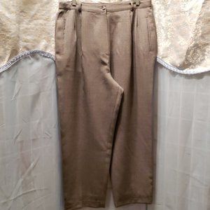 TALBOTS PETITES 100% WOOL GREY PANTS SZ 14P